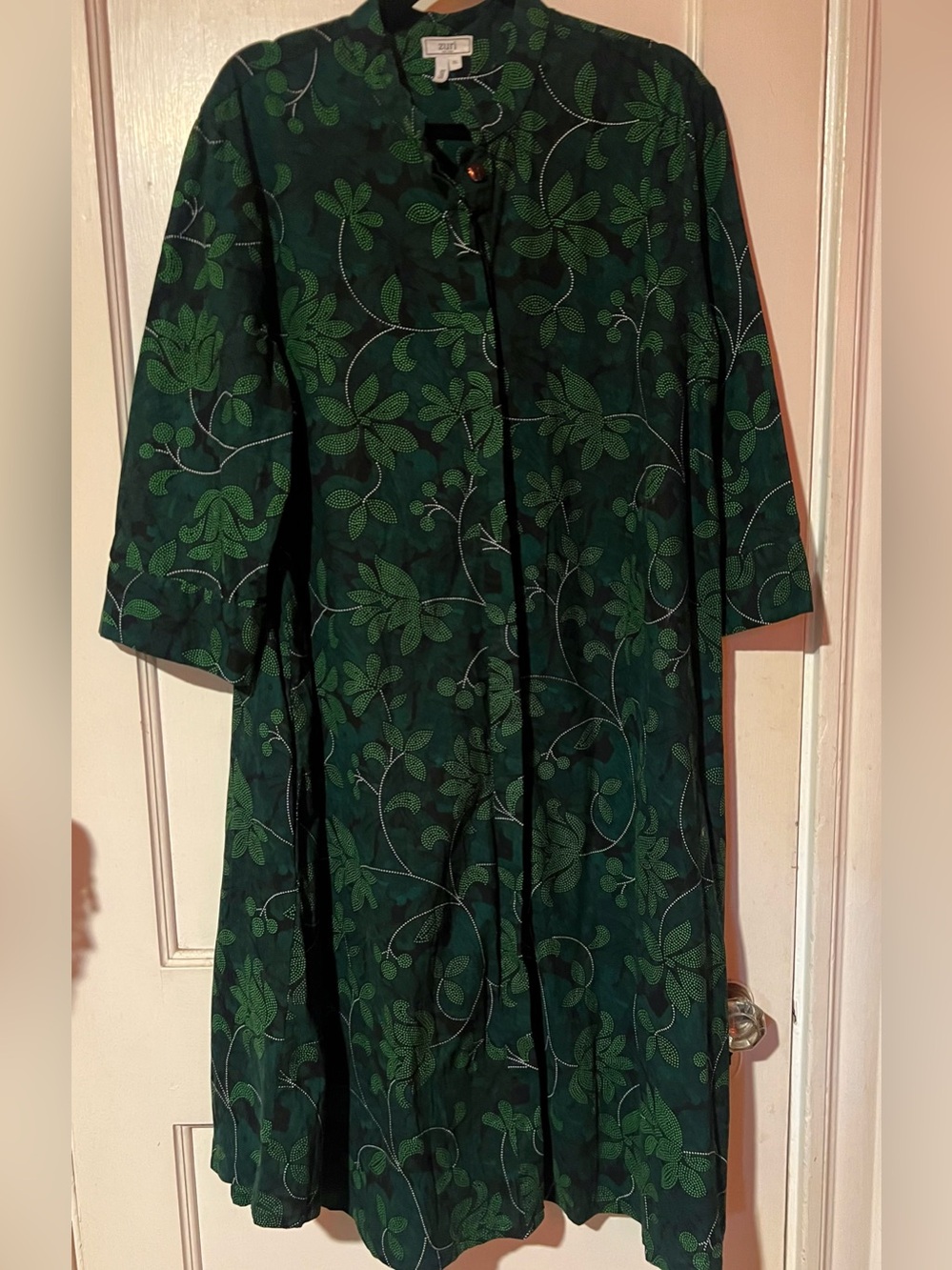 Zuri Verdant Green Botanical Dress